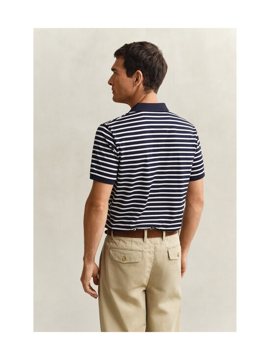 GANT - Pima Striped polo krekls - 433 EVENING BLUE | Stockmann - photo 3