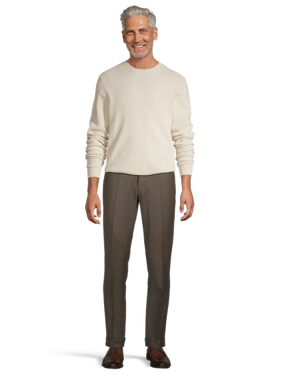 Oscar Jacobson - Dandy Turn Up -housut - 427 BEIGE MELANGE | Stockmann - photo 3