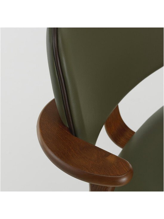 Artek - Domus-tuoli istuin- ja selkänojaverhoiltu Spectrum-nahka moss / petsattu pähkinä - GREEN | Stockmann - photo 3