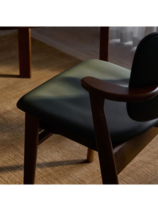 Artek - Domus-tuoli istuin- ja selkänojaverhoiltu Spectrum-nahka moss / petsattu pähkinä - GREEN | Stockmann - photo 6