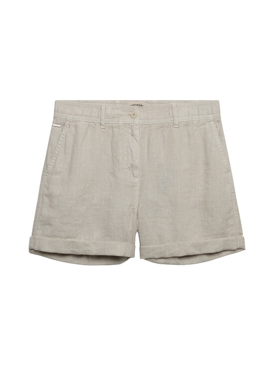 Superdry - Mid Rise -pellavashortsit - 1LC LIGHT STONE BEIGE | Stockmann - photo 1