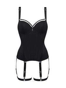 Marlies Dekkers - Spymistress padded plunge balcony -korsetti - BLACK | Stockmann