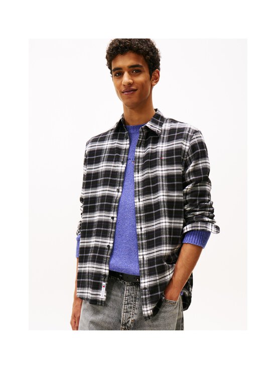 Tommy Jeans - Regular Flannel Check -kauluspaita - BDS BLACK / BIG CHECK | Stockmann - photo 3