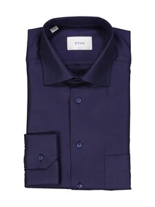 Eton - Classic Fit Houndstooth King Twill -kauluspaita - 29 NAVY BLUE | Stockmann