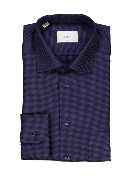 Eton - Classic Fit Houndstooth King Twill -kauluspaita - 29 NAVY BLUE | Stockmann - photo 1