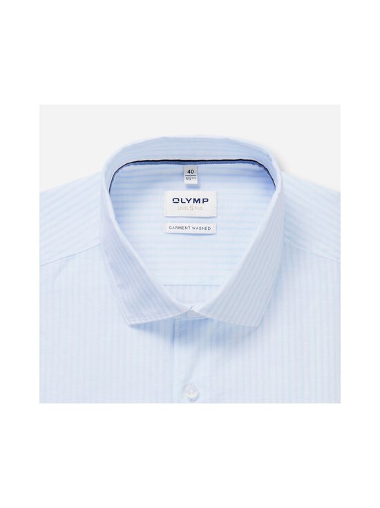 Olymp - Body Fit Stripe -pellavasekoitepaita - 10 HELLBLAU | Stockmann - photo 2