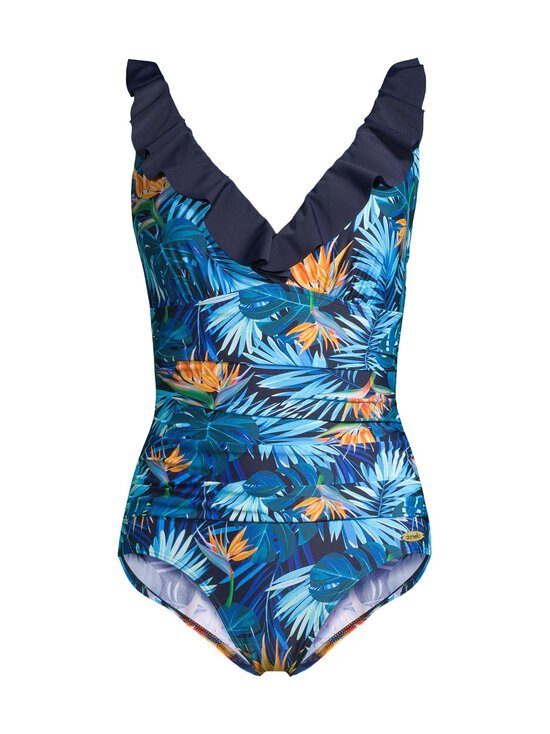 Damella - Palm Leaves Virginia peldkostīms - 020 NAVY - photo 1 Damella - Palm Leaves Virginia peldkostīms - 020 NAVY | Stockmann - photo 1