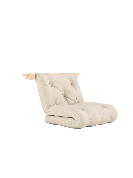 Karup - Hooked-futonnojatuoli beige / mänty 75 x 200 cm - BEIGE | Stockmann - photo 1