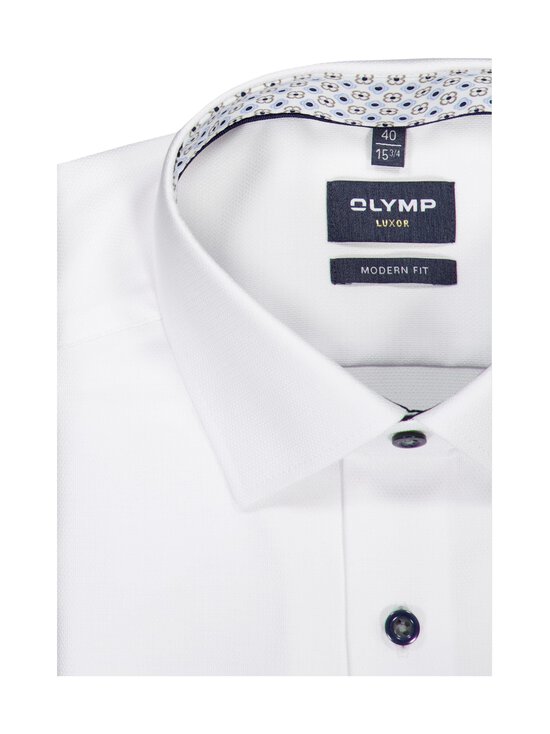Olymp - Modern Fit Extra Long Sleeve Contrast krekls ar apkakli un pagarinātām piedurknēm - 00 WEISS | Stockmann - photo 2