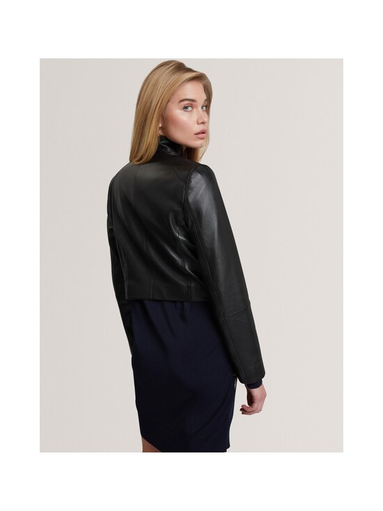 Ted Baker London - Riyoze Cropped Wrap Jacket -nahkatakki - BLACK | Stockmann - photo 3