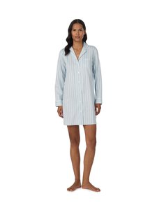 Lauren Ralph Lauren - Notch Collar -yöpaita - 486 BLUE STP | Stockmann