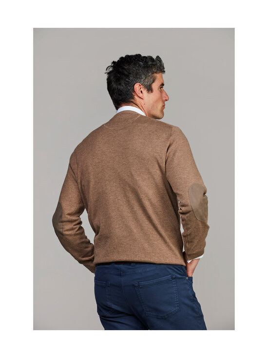 HANSEN&JACOB - Kudum Crew Neck E-Patch - DARK BEIGE 62 | Stockmann - photo 2