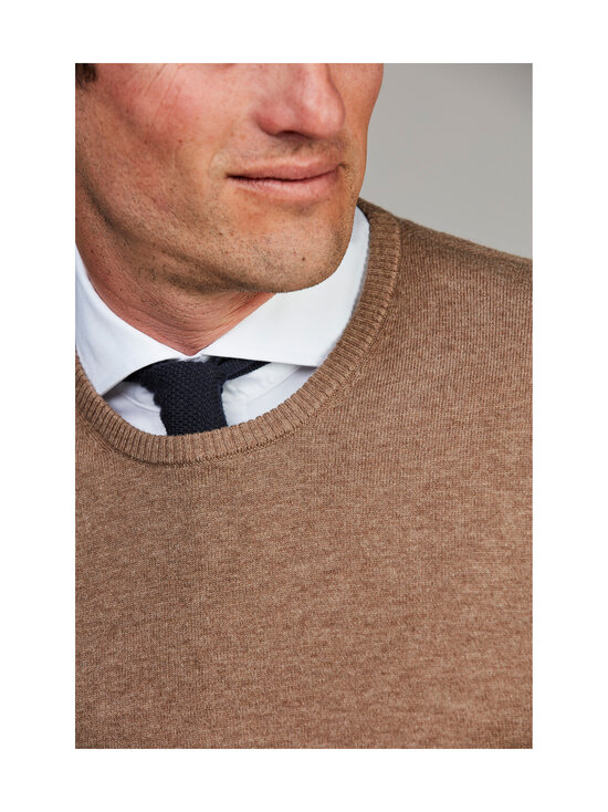 HANSEN&JACOB - Kudum Crew Neck E-Patch - DARK BEIGE 62 | Stockmann - photo 4