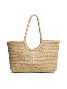 Tommy Hilfiger - Elevated Summer Tote rafijas soma - 0F4 NATURAL RAFFIA | Stockmann