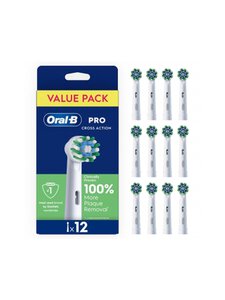 Oral-B - Cross Action- hammasharjan vaihtopää 12-pack - WHITE | Stockmann