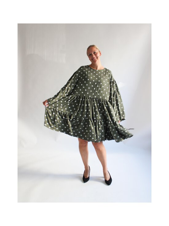 Lili Marleena - Polka Dot Midi Puff kleita - GREEN | Stockmann - photo 5