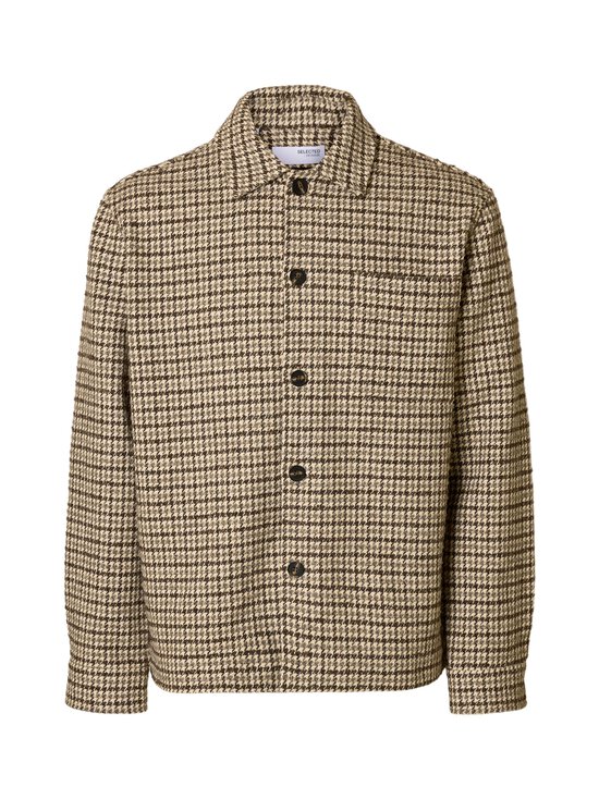 Selected - Pealissärk SlhGari Regular Fit - EGRET CHECKS:HOUNDSTOOTH MULTI | Stockmann - photo 1