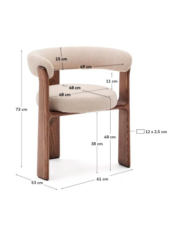 Kave Home - Granite-tuoli - BEIGE | Stockmann - photo 12