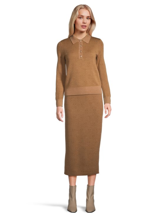 GANT - Monogram adīti svārki - 230 WHISKEY BROWN | Stockmann - photo 3