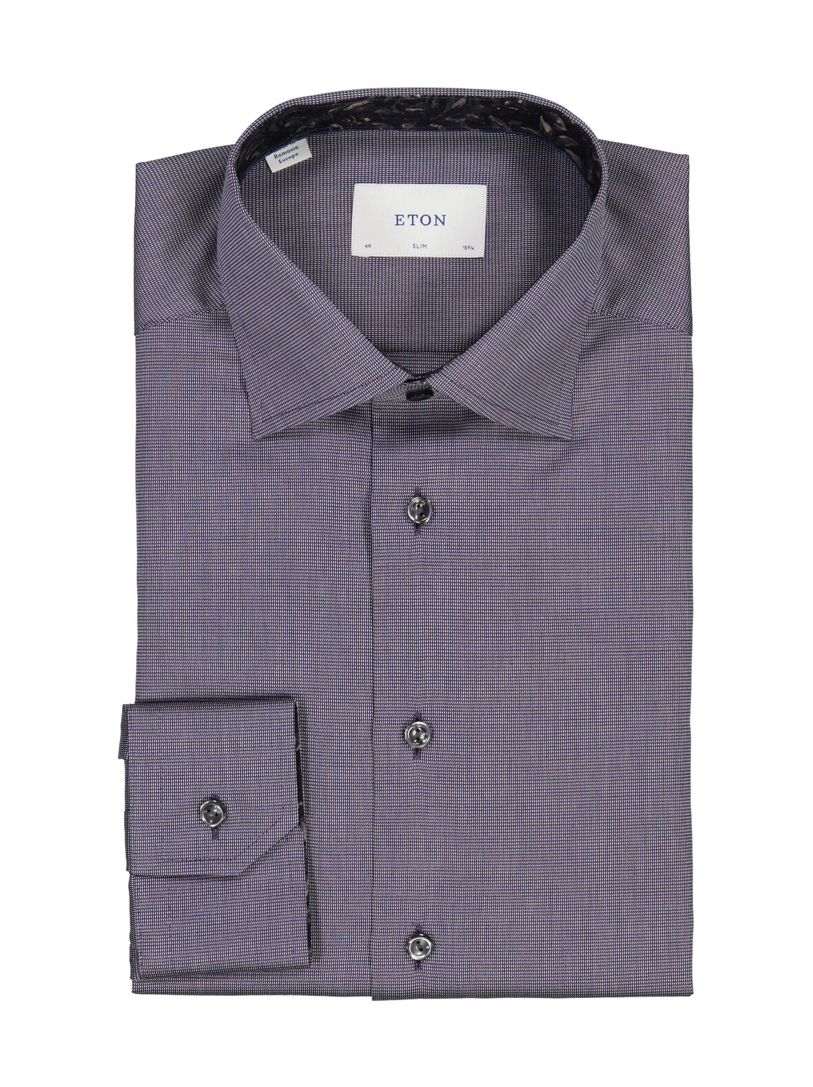 Slim Fit Floral Effect -kauluspaita