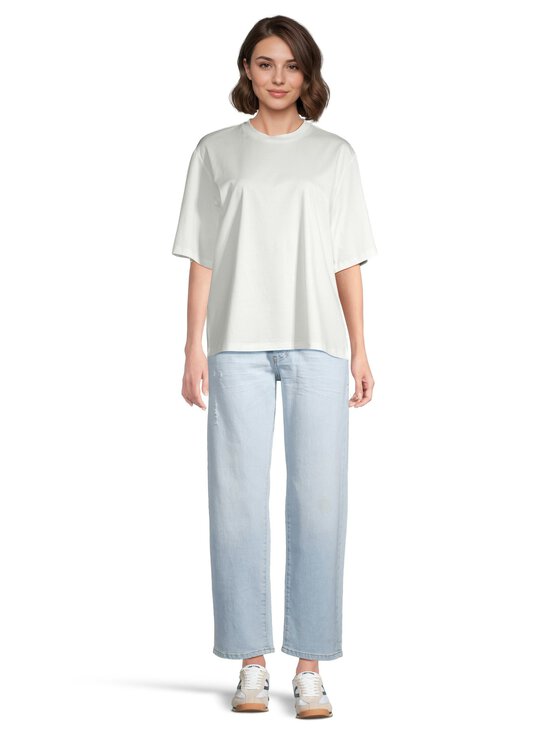 Róhe - Oversized Cotton Silk -trikoopaita - 112_310 OFF WHITE | Stockmann - photo 2