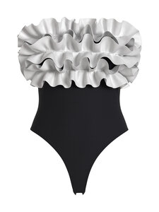 Vila - ViTove-body - BLACK DETAIL:WHITE ORGENZA | Stockmann