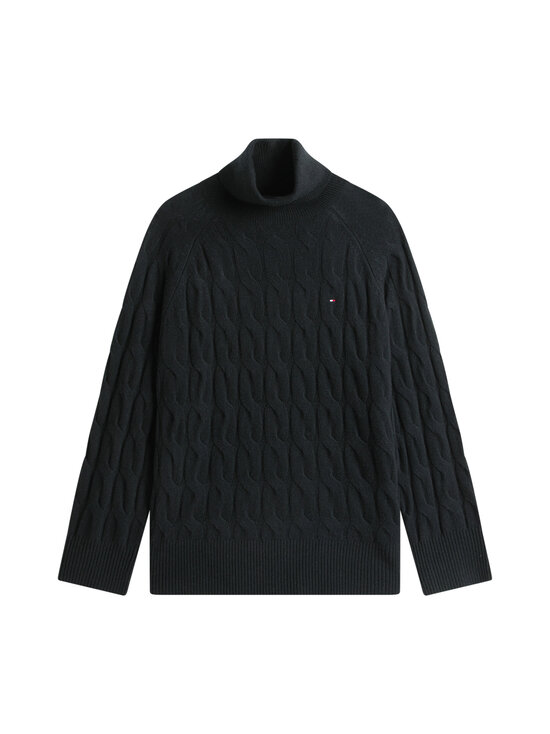 Tommy Hilfiger Curve - Soft Wool Rollneck adīts vilnas džemperis - BDS BLACK | Stockmann - photo 1