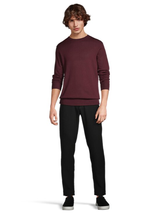 ESSENTIALS by Stockmann - Ethan-merinoneulepaita - AUBERGINE 171614 | Stockmann - photo 2