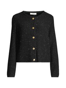 NOOM - Jasmin Cropped Structure -neuletakki - BLACK MEL MCXYO1 C100 | Stockmann
