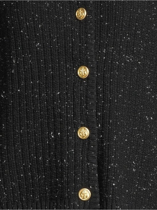 NOOM - Jasmin Cropped Structure -neuletakki - BLACK MEL MCXYO1 C100 | Stockmann - photo 4