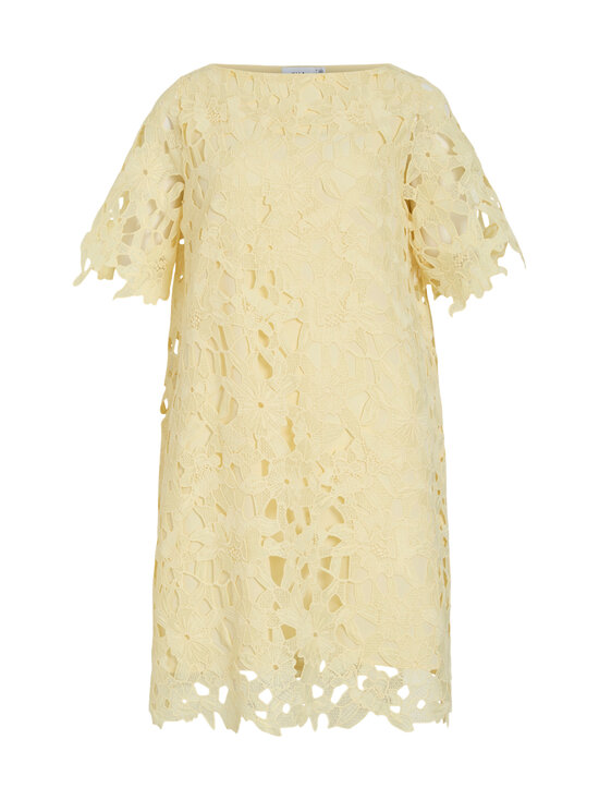 Vila - Visienna Boatneck 3/4 -lyhyt pitsimekko - PASTEL YELLOW | Stockmann - photo 1