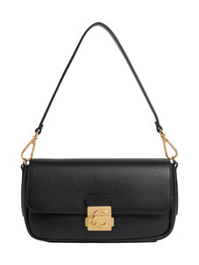 Coccinelle - C-Me Lock Grained Leather -käsilaukku - 001 NOIR | Stockmann