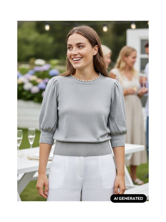 RUE de FEMME - Sorrel jewel -neulepaita - 16 LIGHT GREY MELANGE | Stockmann - photo 6