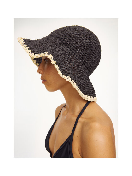 By Malene Birger - Strawilla-paperiolkihattu - 50 BLACK | Stockmann - photo 2