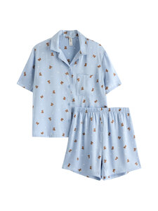 Lindex - Satīna pidžama - 7325 BLUE | Stockmann