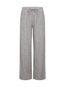 Freequent - FQLava-pellavasekoitehousut - 7107 COFFEE BEAN W. STAR OFF-WHITE | Stockmann