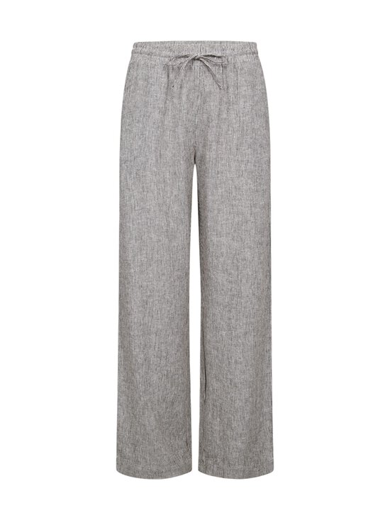 Freequent - FQLava-pellavasekoitehousut - 7107 COFFEE BEAN W. STAR OFF-WHITE | Stockmann - photo 1