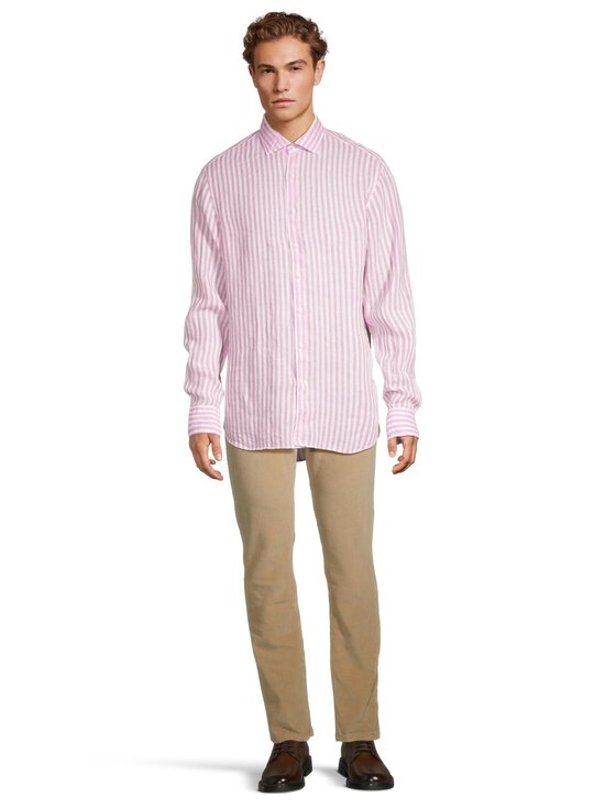Stenströms - Fitted Body -pellavakauluspaita - 542 DARK PINK STRIPE - photo 2 Stenströms - Fitted Body -pellavakauluspaita - 542 DARK PINK STRIPE | Stockmann - photo 2