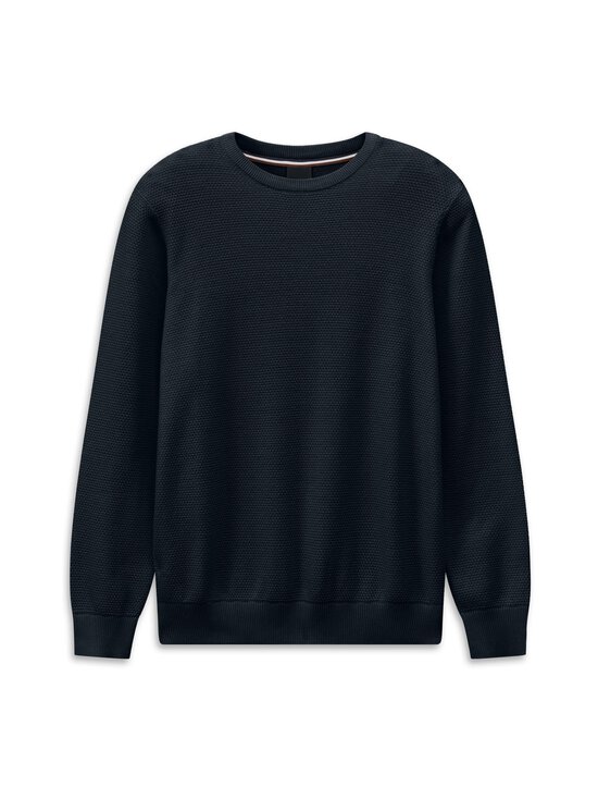 Bugatti - Textured Cotton -neulepaita - 390 NAVY BLUE | Stockmann - photo 1