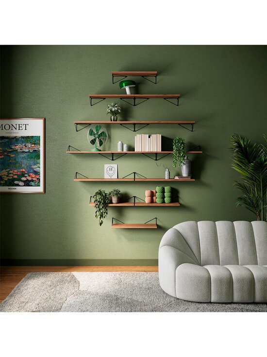 Maze - Pythagoras-hyllylevy pähkinä 20 x 60 cm - BROWN | Stockmann - photo 2