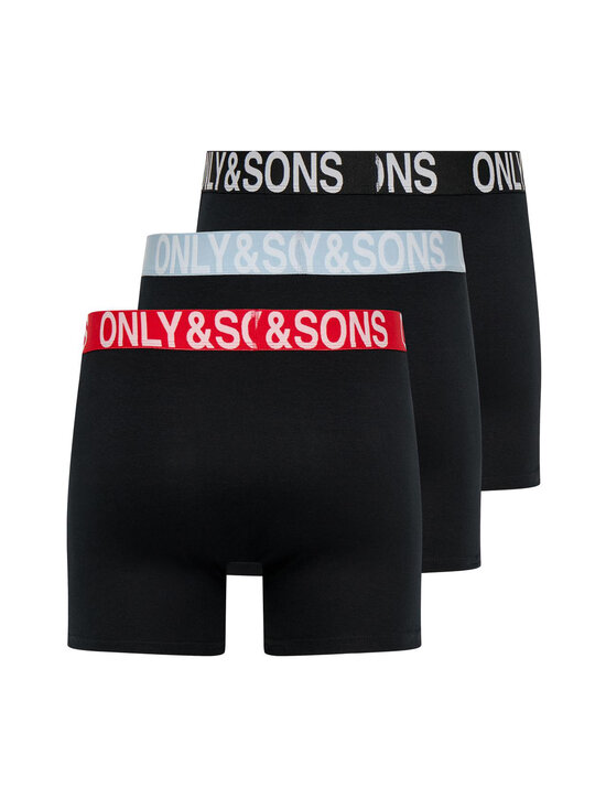 Only & Sons - OnsFiz Solid bokseršorti 3-gab. - BLACK PACK:COLORFUL WASITBAND | Stockmann - photo 2