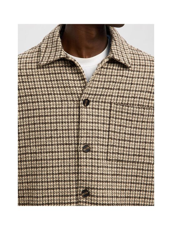 Selected - Pealissärk SlhGari Regular Fit - EGRET CHECKS:HOUNDSTOOTH MULTI | Stockmann - photo 6