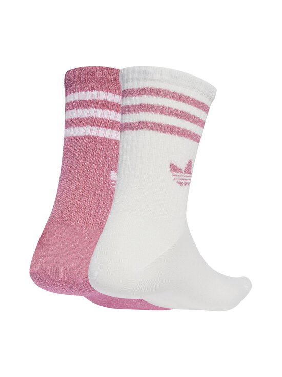 adidas Originals - 3 Stripes Glitter zeķes, 2-pāri - JX5205 PNKFUS/WHITE - photo 2 adidas Originals - 3 Stripes Glitter zeķes, 2-pāri - JX5205 PNKFUS/WHITE | Stockmann - photo 2