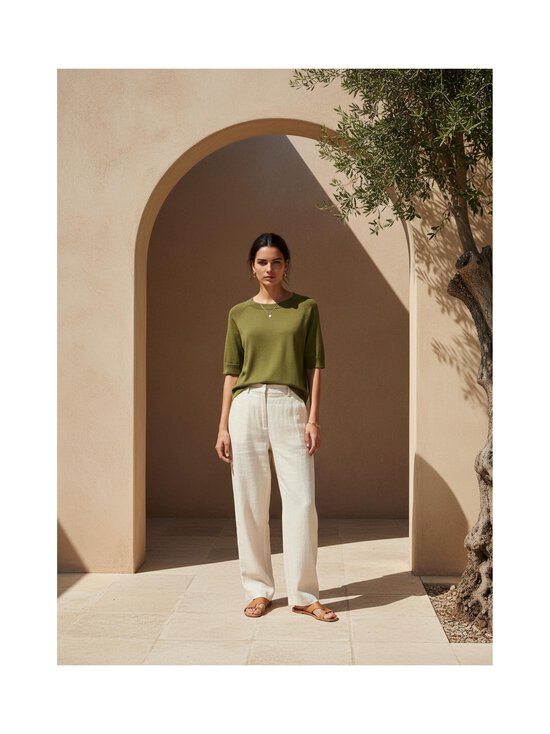 ESSENTIALS by Stockmann - Amanda-merinoneulepusero - OLIVE GREEN MEL 265530 | Stockmann - photo 5