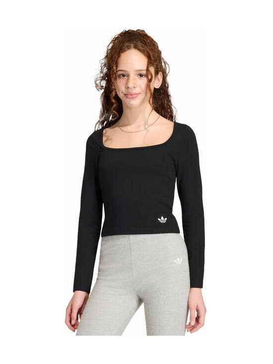 adidas Originals - Slim Longsleeve -trikoopaita - KR0893 BLACK | Stockmann - photo 2