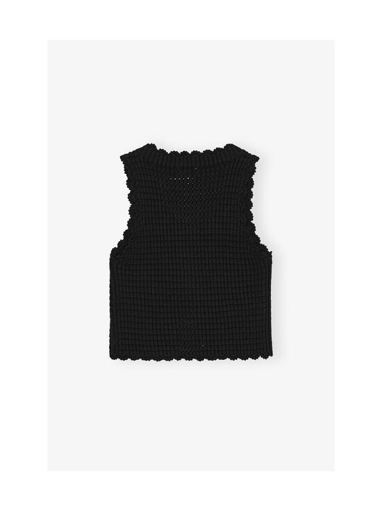 Ganni - Textured Lace -neuletoppi - 099 BLACK - photo 2 Ganni - Textured Lace -neuletoppi - 099 BLACK | Stockmann - photo 2