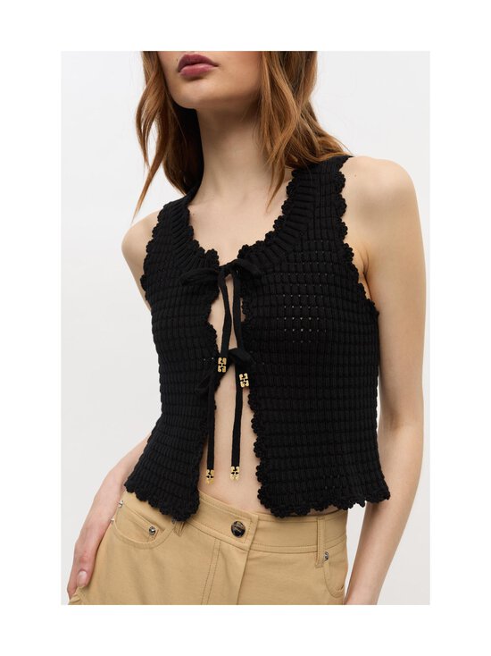 Ganni - Textured Lace -neuletoppi - 099 BLACK - photo 6 Ganni - Textured Lace -neuletoppi - 099 BLACK | Stockmann - photo 6
