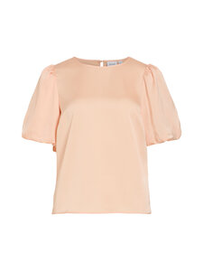 Vila - Viellette 2/4 Puff -satiinipaita - PEACH PARFAIT | Stockmann