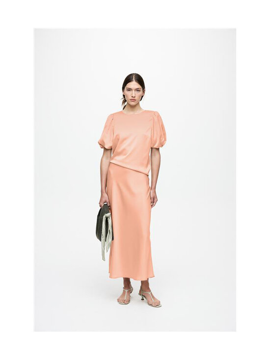 Vila - Viellette 2/4 Puff -satiinipaita - PEACH PARFAIT | Stockmann - photo 3