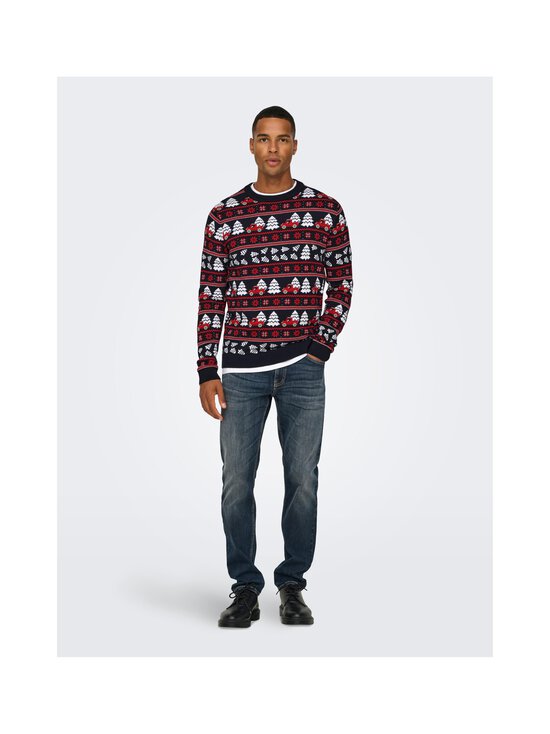Only & Sons - OnsXmas Jaq -neulepaita - DARK NAVY - photo 4 Only & Sons - OnsXmas Jaq -neulepaita - DARK NAVY | Stockmann - photo 4